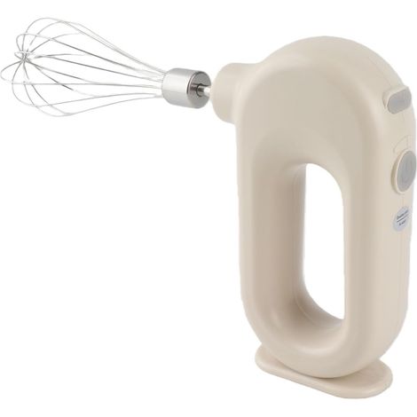 Cordless Electric Mixer, USB Rechargeable Egg Whisk (WHITE) (1/5)