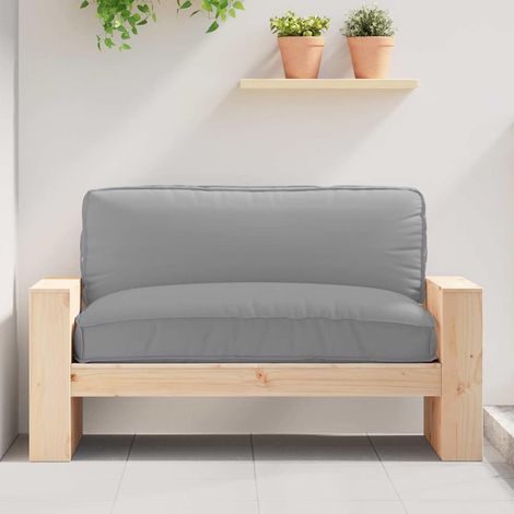 Kissen Grau 120 x 80 x 12 cm Oxford-Stoff