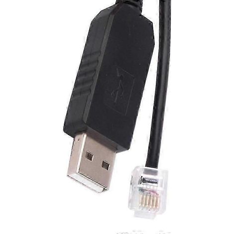 Câble adaptateur série USB vers RJ11/RJ12/6P4C pour contrôle EQMOD, 1,8 m (1/4)