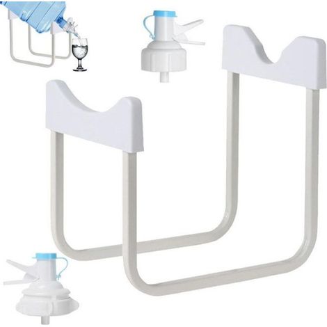 Support bouteille d'eau - Ulisem - 18-19,5L - Valve distributrice - Blanc (1/5)