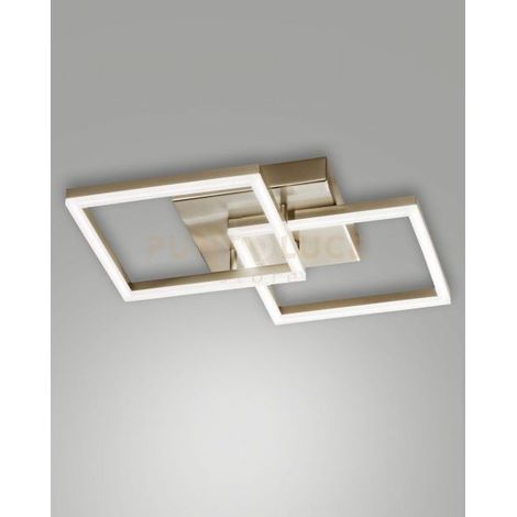 BARD APPLIQUE ORO OPACO 2 LUCI A LED 3000K - 39W - 3880 lm DIMMERABILE C/ACCESS.