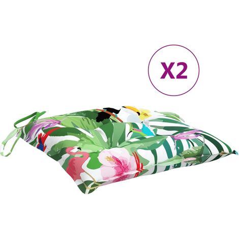 Maison Exclusive - Cuscini per Sedia 2 pz Multicolore 40x40x7 cm Tessuto (1/5)