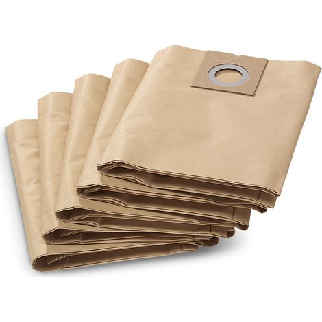 Kärcher Papierfiltertüten 6.904-290.0 5 Stück für Nass Trockensauger NT 27/1 (1/5)