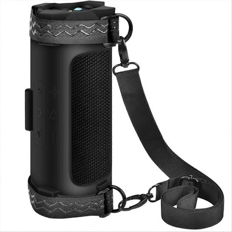 Étui en Silicone Housse pour Charge 7 Enceinte Portable Voyage Carrying Housse de Protection Réglable Shoulder Strap (1/5)