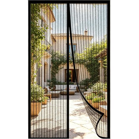 moustiquaire magnetique ajustable,moustiquaire pour porte de balcon (B (1/5)
