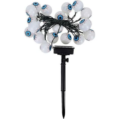 1 ensemble de guirlande lumineuse LED en forme de globe oculaire Halloween pour la décoration (1/2)