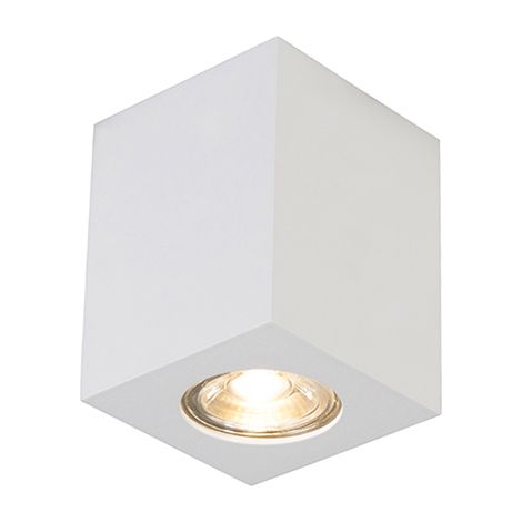 QAZQA Faretto quba - Design - Acciaio - Bianco - Cubo Max. 1 x Watt