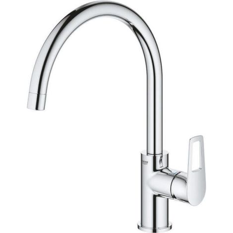Robinet de cuisine évier monocommande BAULOOP bec haut pivotant - GROHE – 31368001 (1/3)
