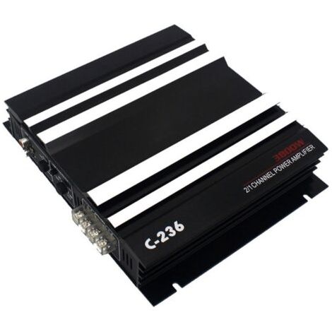 Amplificateur audio de voiture à 2 canaux Ampli haute puissance 3800W. Alimentation stéréo bidirectionnelle