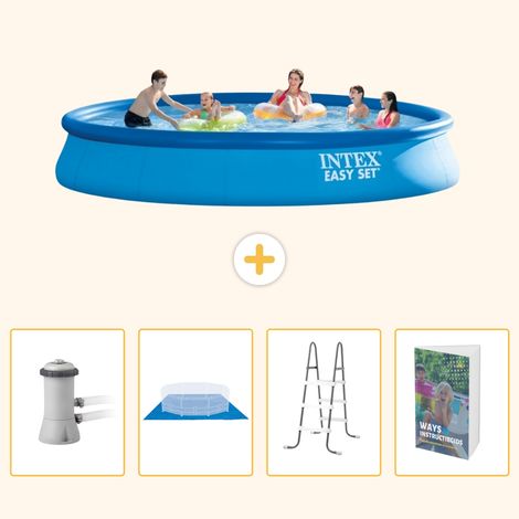 Intex Piscine Easy Set Ronde - 457x84 cm - 5-pièces SCB106 (1/5)