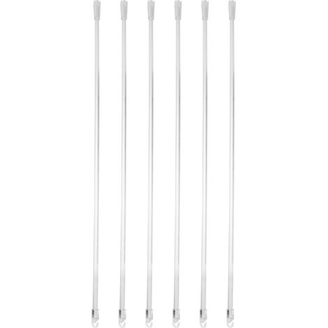 6pcs Baguettes Transparentes pour Stores Crochets de Fixation en Acrylique, Tiges Longues Pratiques pour Manœuvre de Stores Verticaux la Maison (1/5)