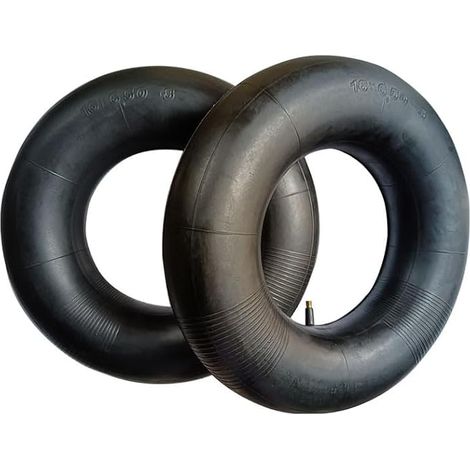 Lot de 2 chambres à air 16×6.50-8 avec valve à bouche droite, 16×6.50-8 pour tondeuse à gazon, brouette, remorque de jardin, karts, chariot de plage, presse à herbe, micro-motoculteur, (1/5)
