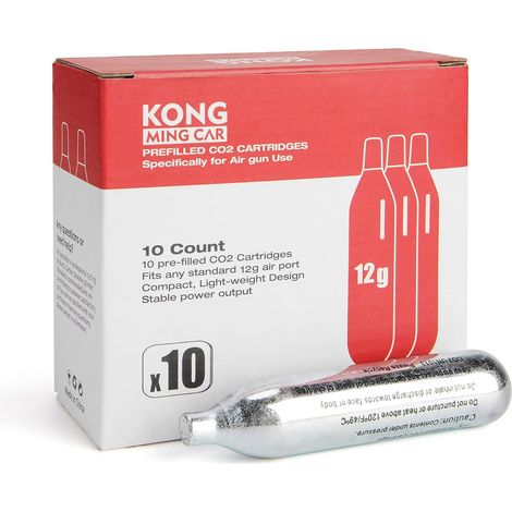CO2 Cartridges, High Purity CO2 Gas Cylinder with Steel Housing, Oil Free (1/5)