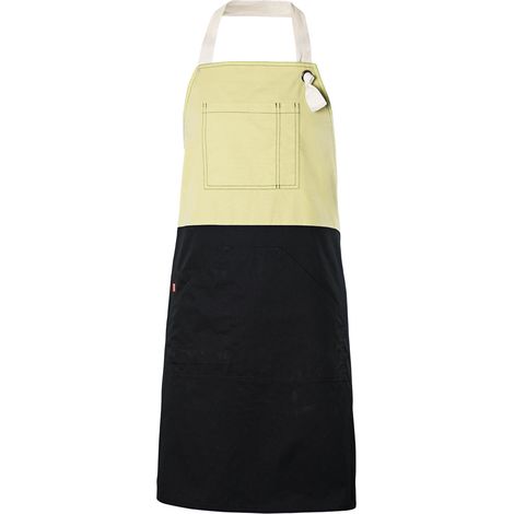 Delantal con peto bicolor 404210B Amarillo claro