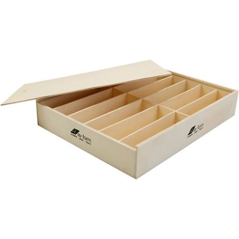 Boîte de rangement - Non spécifié - Grand - Bois massif - Couleur blanche