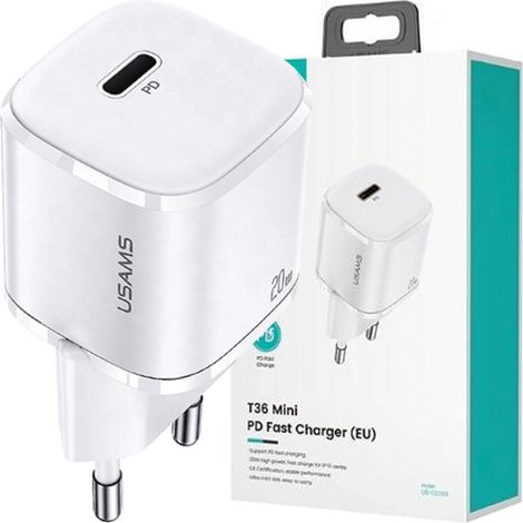 20-W-USAM-USB-C-Wandladegerät mit Power Delivery, weiß (1/5)