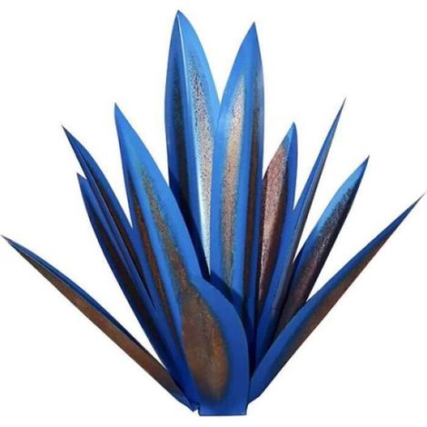 Pendule En Fer Forgé - 35 Cm - Décoration Extérieure Jardin Cour - Bleu - 1 Pièce (1/5)