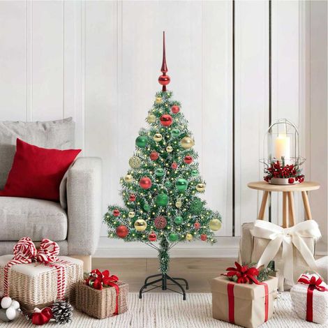 Teenpull – Künstlicher Weihnachtsbaum beschneit mit LED Licht 120 cm (1/5)