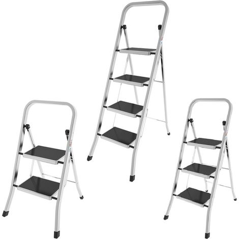 Sgabello compact in alluminio 3 gradini - ANTISCIVOLO (1/5)