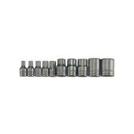 Teng Tools TX-Nüsse Set Matt Schwarz Chrom-Vanadium Stahl