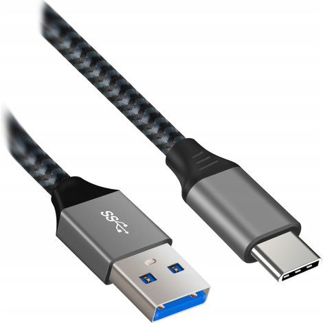 Cable USB-C macho - USB-A 3.1 macho QC3.0 15W 3A ALU ART 1m