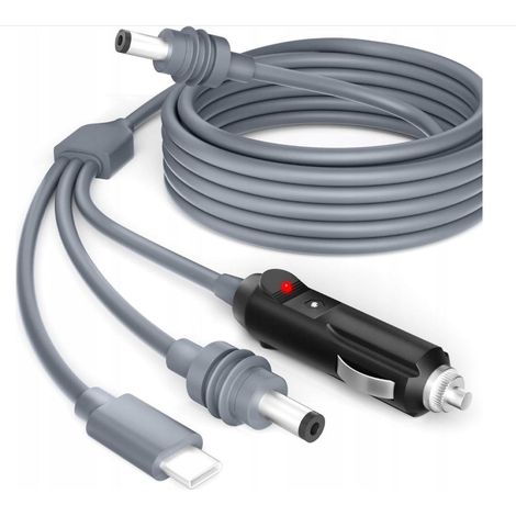 Câble de charge allume-cigare 3 en 1 CHIGOODS, type C (CC), pour Starlink Mini, 5 m (1/3)
