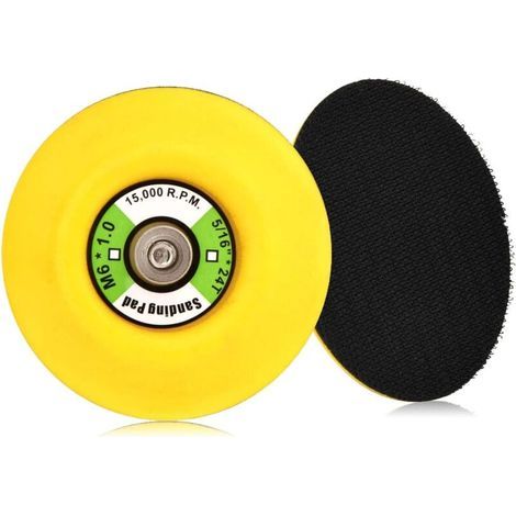 75 mm (3") Polierscheibe - Feinkörniges Schleifpapier - Zum Kanten-/Flächenschleifen (Klettpad-kompatibel) (1/5)