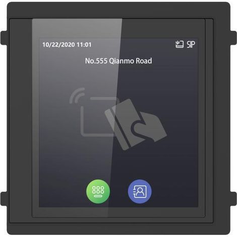 Hikvision 4-zoll 480x480p ds-kd-tdm touch display modul mit kartenleser - 305302659
