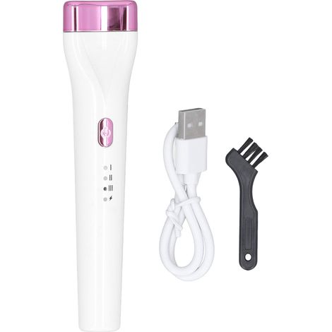 Curleur de Cils Électrique Rechargeable - 3 Modes Chauffants, Brosse de Nettoyage Incluse, Blanc (1/5)