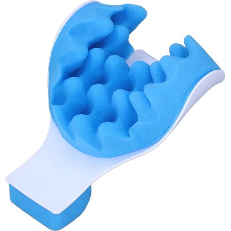 Oreiller cervical ergonomique anti-pression, soutien souple, massage relaxant vertèbre, coussin de cou pour bureau (1/5)