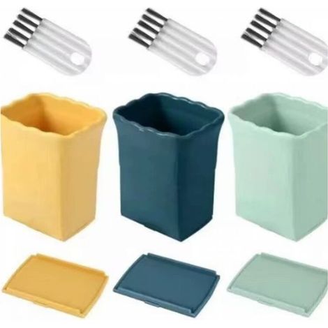 Lot de 3 coupe-tasses, coupe fruits – Coupe Slicer Handheld – Trancheuse à bananes Fruits Cutter multifonction pour bananes, fraises, œufs (1/5)