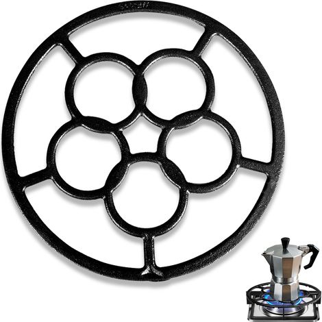 Anello di lavoro per fornelli a gas, anello di combustione in ghisa, anello di decompressione per macchina da caffè, supporto per anello di lavoro per fornelli a gas, tappetino antiscivolo per piano d