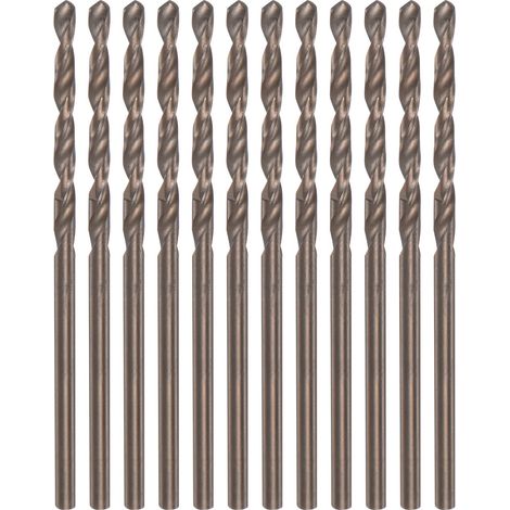 12pcs Cobalt Perceuse Foret Hélicoïdal Mèches 1.7mm pour Métal (1/5)