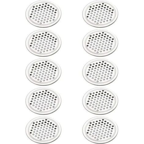 20 Rejillas de ventilación redondas de acero inoxidable, cubierta de ventilación circular para armarios, alacenas, rejilla de extracción de aire, ventilación para muebles de cocina, rejilla de ventila (1/4)