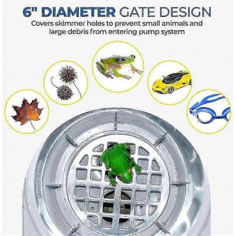 Panier d'écumage, petit panier filtrant en acier inoxydable, panier à mailles, écumeur de piscine, compatible avec Ingrou Hwy (1/4)