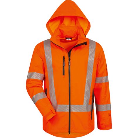 Gr .XL (58/60) AIDEN WARNSCHUTZ-REGENJACKE orange AIDEN HIGH VISIBILITY RAIN (1/5)
