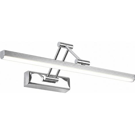 Luminaire LED pour miroir 400mm 8W, 3 couleurs de lumière, socle inox antirouille orientable (1/4)