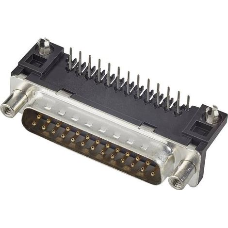 FCI D-SUB D25P13A4GV00LF Connettore maschio SUB-D 90 ° Numero Poli (num): 25 Da CS 1 pz.