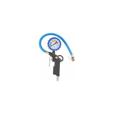 Manomètre numérique de pression des pneus 0-220 PSI – Pistolet de gonflage avec tuyau 35 cm – Compatible voitures, camions et motos (1/5)