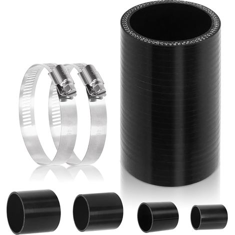 Raccord droit en silicone millimètre Longueur : 100 mm - Pinces en T inox 46-70 mm - Turbo, intercooler, intake (1/5)