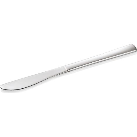 Lot de 12 Couteaux de table en Acier Chrome L 220 mm - Was Germany