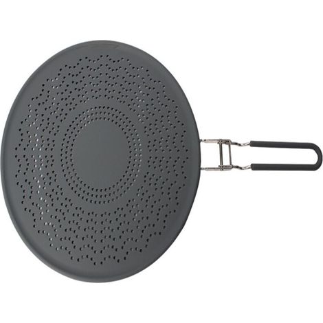 Couvercle anti-éclaboussures en silicone réutilisable, grand diamètre 33 cm, pour poêles et casseroles (1/5)