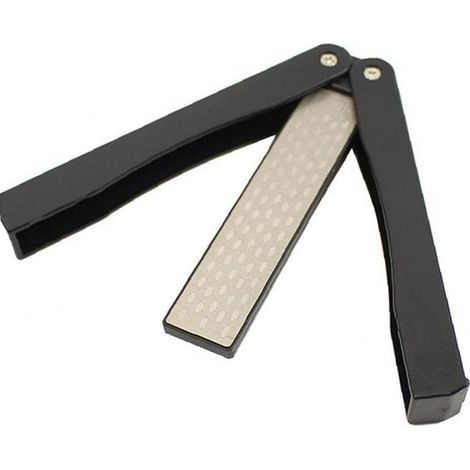 Affûteuse De Poche - Pierre À Affûter Double Face En Diamant - Pour Ciseaux Sécateurs Et Outils De Jardin - 1 Pièce (1/5)