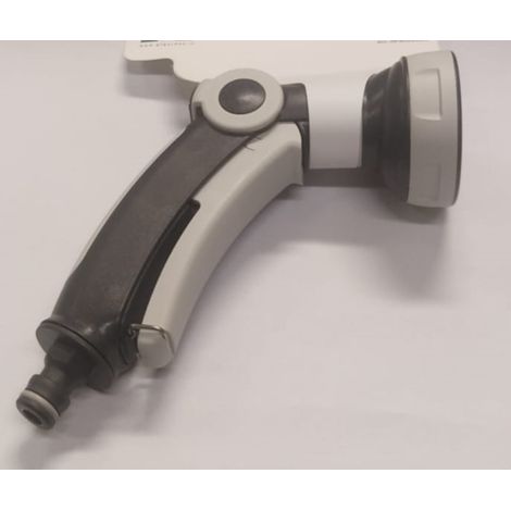 GF - PISTOLA PER IRRIGAZIONE CON CIPOLLAA 8 GETTI CON PINZA - COLORE GRIGIO/NERO