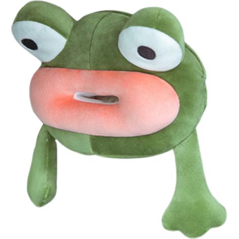 【Boîte à tissues pour voiture】 [TissueMascot] Boule de tissu mascotte pour auto - Organisateur décoratif en peluche douce, imperméable, taille 25x20cm, couleurs vert/gris/rose, inclus 1 boîte (1/5)
