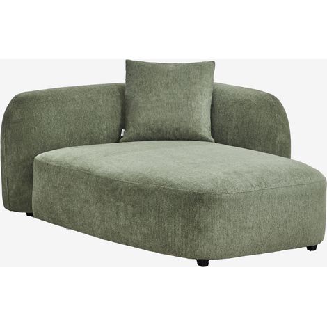 Módulo chaise longue derecho para sofá modular en chenilla Coco SKLUM              (1/5)
