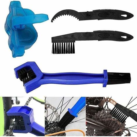 Kit De Nettoyage Pour Vélo,Kit De Brosse À Bicyclette Ensemble De Nettoyeur De Chaînes De Vélos Brosse De Nettoyage Vélos Portable Bicyclette Outil Nettoyeur Chaine Pour Tous Les Types De Vélos Et Vtt (1/5)