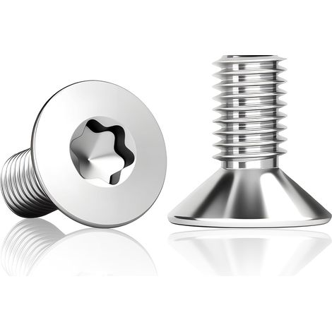 Lot de 60 vis à tête fraisée M6x12 mm, inox Torx (1/5)