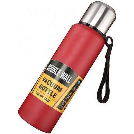 Gourde isotherme portable de 1000 ml, idéale pour le camping, grande capacité, étanche et à isolation thermique, parfaite pour le sport.