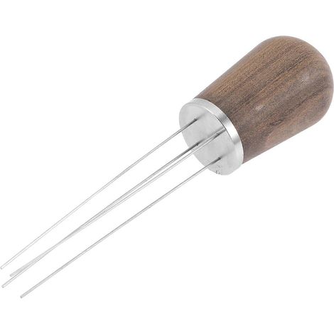 Holzwerkzeuge Kaffeeverteiler Rührstab Espresso-Rührstab WDT-Werkzeug Kaffeerührnadel-12x2.5cm-Coffee (1/3)